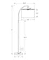 MN-B509750    Lighting, 65"H, Floor Lamp, Brass Metal, Ivory / Cream Shade, Contemporary
