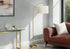 MN-B509750    Lighting, 65"H, Floor Lamp, Brass Metal, Ivory / Cream Shade, Contemporary