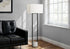 MN-399752    Lighting, 62"H, Floor Lamp, Black Metal, Ivory / Cream Shade, Contemporary