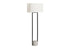 MN-399752    Lighting, 62"H, Floor Lamp, Black Metal, Ivory / Cream Shade, Contemporary
