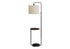 MN-B549753    Lighting, 67"H, Floor Lamp, Usb Port Included, Black Metal, Ivory / Cream Shade, Contemporary
