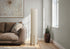 MN-429755    Lighting, 50"H, Floor Lamp, Brown Wood Look, Ivory / Cream Shade, Contemporary