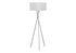 MN-B43957    Lighting, 62"H, Floor Lamp, Nickel Metal, Grey Shade, Contemporary