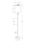 MN-D269758    Lighting, 62"H, Floor Lamp, Black Metal, Ivory / Cream Shade, Contemporary