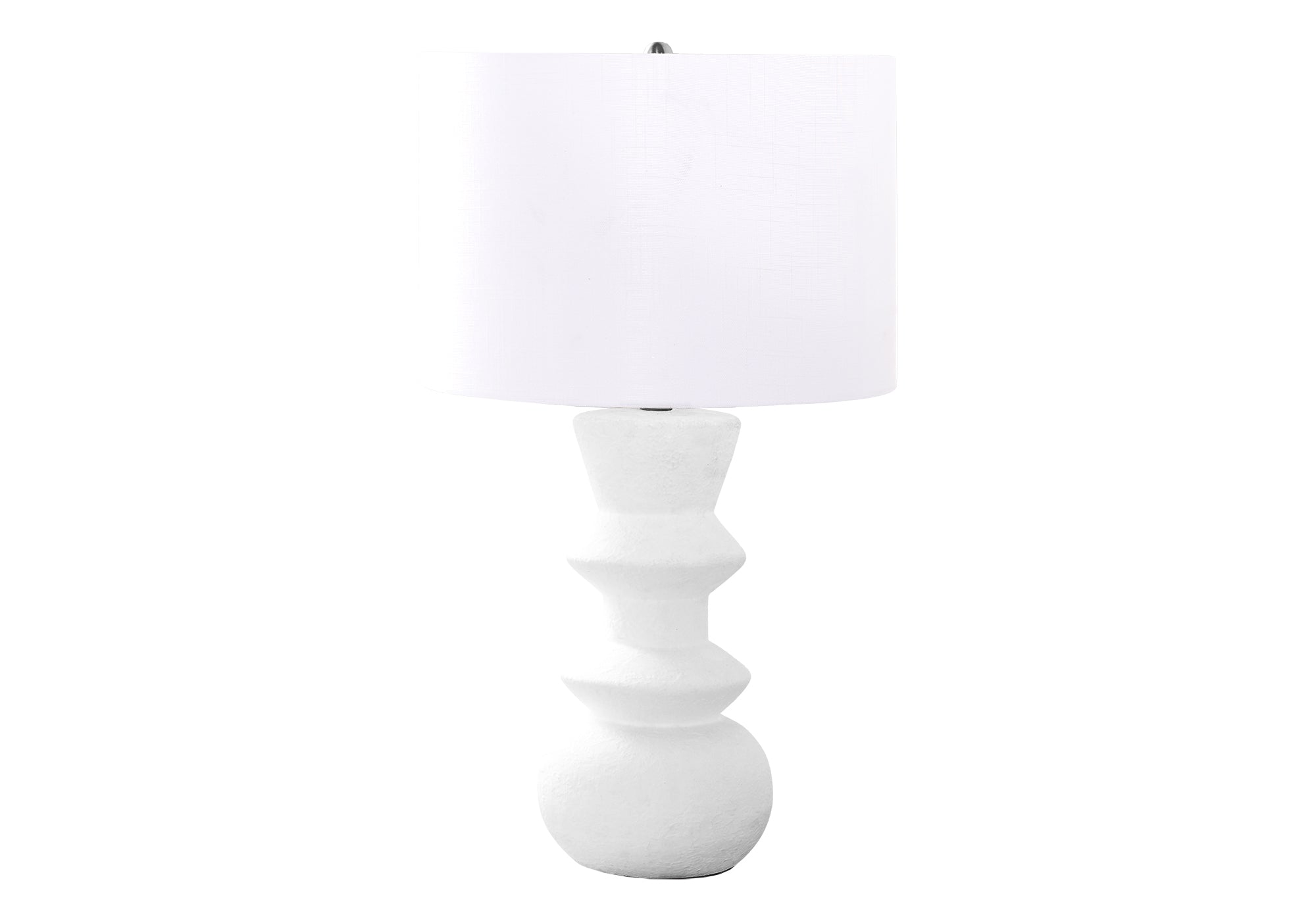 MN-499762    Lighting, 26"H, Table Lamp, Cream Ceramic, Ivory / Cream Shade, Contemporary
