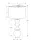 MN-499762    Lighting, 26"H, Table Lamp, Cream Ceramic, Ivory / Cream Shade, Contemporary