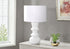 MN-499762    Lighting, 26"H, Table Lamp, Cream Ceramic, Ivory / Cream Shade, Contemporary