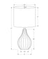 MN-D019774    Lighting, 17"H, Table Lamp, Grey Ceramic, Ivory / Cream Shade, Contemporary
