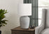MN-D039780    Lighting, 17"H, Table Lamp, Grey Ceramic, Ivory / Cream Shade, Contemporary