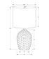 MN-709787    Lighting, 17"H, Table Lamp, Ivory Ceramic, Ivory / Cream Shade, Contemporary, Modern