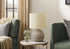 MN-D079792    Lighting, 15"H, Table Lamp, Beige Resin, Beige Shade, Contemporary, Modern