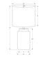 MN-789796    Lighting, 17"H, Table Lamp, Brown Resin, Ivory / Cream Shade, Contemporary, Modern