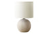 MN-139851    Lighting, Table Lamp, 16"H, Ivory Concrete, Ivory / Cream Shade, Contemporary, Modern