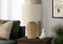 MN-159854    Lighting, 17"H, Table Lamp, Natural Rattan, Beige Shade, Transitional