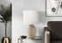 MN-209865    Lighting, 17"H, Table Lamp, Beige Resin, Ivory / Cream Shade, Contemporary