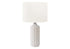 MN-279873    Lighting, 23"H, Table Lamp, Cream Ceramic, Ivory / Cream Shade, Contemporary, Modern