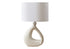 MN-G319880    Lighting, 23"H, Table Lamp, Ivory Resin, Ivory / Cream Shade, Contemporary