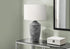 MN-389890    Lighting, 25"H, Table Lamp, Grey Concrete, Ivory / Cream Shade, Contemporary, Modern