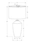 MN-409892    Lighting, 25"H, Table Lamp, Ivory Concrete, Ivory / Cream Shade, Contemporary, Modern
