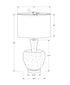 MN-449899    Lighting, 26"H, Table Lamp, Dusty Rose Glass, Ivory / Cream Shade, Contemporary, Modern