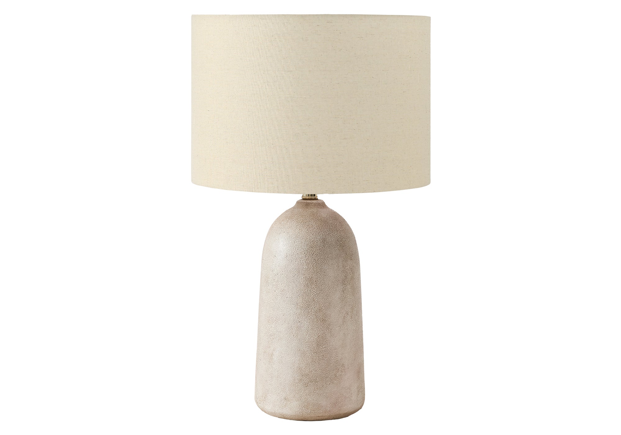 MN-459905    Lighting, 27"H, Table Lamp, Beige Ceramic, Beige Shade, Contemporary, Modern