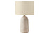 MN-459905    Lighting, 27"H, Table Lamp, Beige Ceramic, Beige Shade, Contemporary, Modern
