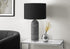MN-S509914    Lighting, 28"H, Table Lamp, Grey Resin, Black Shade, Contemporary, Modern
