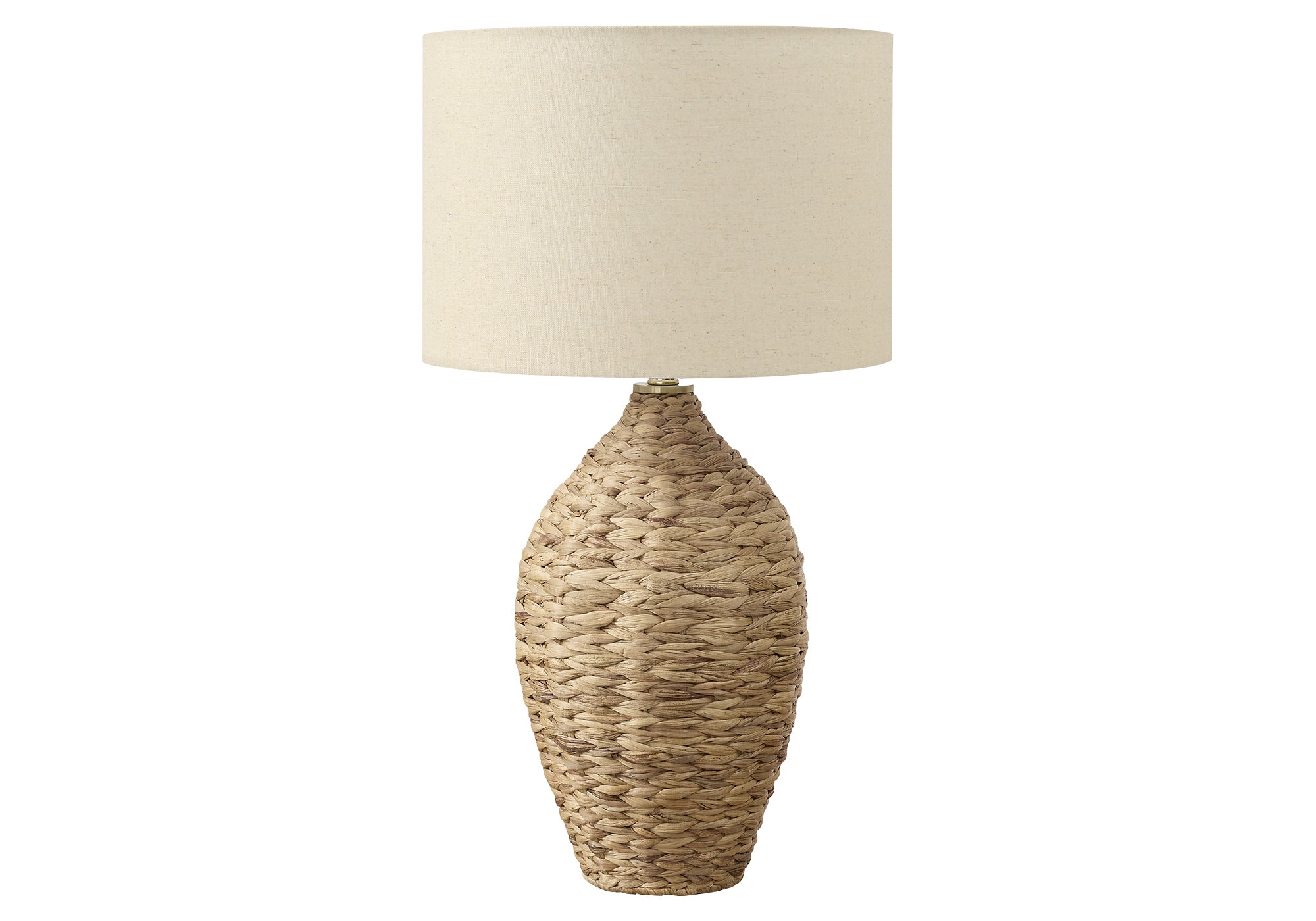 MN-Z529917    Lighting, 30"H, Natural Rattan, Beige Shade, Transitional