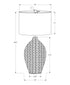 MN-Z529918    Lighting, 30"H, Black Rattan, Beige Shade, Transitional