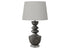 MN-569922    Lighting, 28"H, Table Lamp, Grey Resin, Grey Shade, Transitional