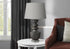MN-569922    Lighting, 28"H, Table Lamp, Grey Resin, Grey Shade, Transitional