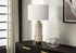MN-R629928    Lighting, 30"h, Table Lamp, Beige Resin, Ivory / Cream Shade, Transitional