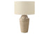 MN-659938    Lighting, 28"H, Table Lamp, Beige Ceramic, Beige Shade, Transitional