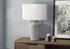 MN-669939    Lighting, 28"H, Table Lamp, Grey Ceramic, Ivory / Cream Shade, Transitional