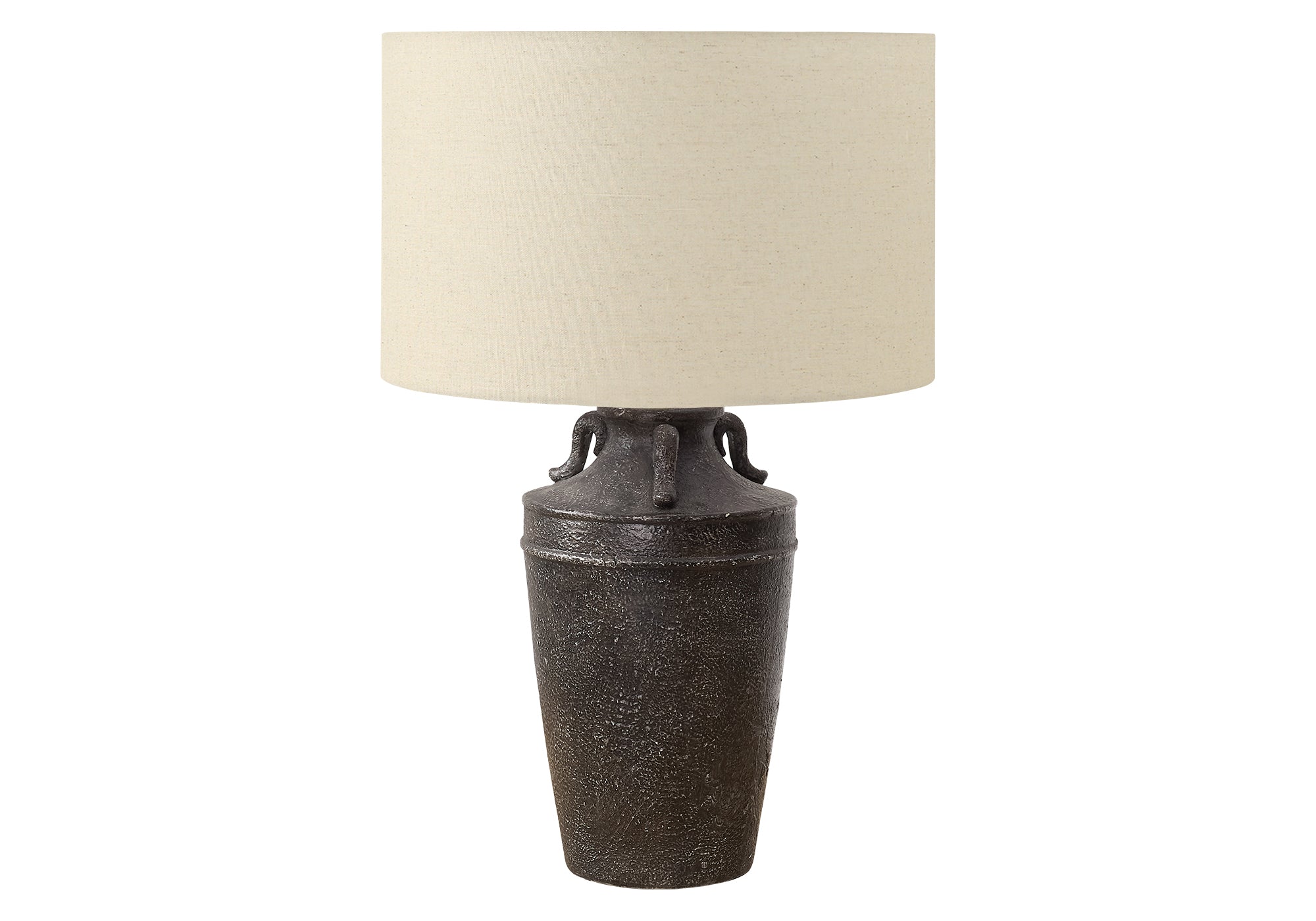 MN-679940    Lighting, 28"H, Table Lamp, Black Ceramic, Beige Shade, Transitional