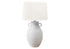 MN-689943    Lighting, 30"H, Table Lamp, White Ceramic, Ivory / Cream Shade, Transitional
