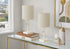 MN-S279961    Lighting, Set Of 2, 17"h, Table Lamp, Usb Port Included, Cream Metal, Beige Shade, Contemporary