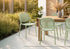 MN-384018    OUTDOOR CHAIR - GREEN STACKING DINING CHAIR / SET OF 4
