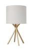 JL TL403 Lamp - Gold and White Table Lamp