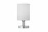 JL  TL 0401 Table Lamp, LED bulb, Chrome & White Frosted Glass