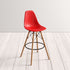 JL Eiffel RD Barstool, Red, (Set of 2)