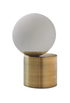 JL TL402 Lamp, Rivet Modern Glass Globe Style, Brass Finish