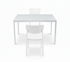 JL 0626WS Dining Set, 3 Pc, 30" x 30" Table, White Glass Top, White Acrilic Chairs, White Metal Frame