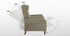 JL-0527GR Wingback Recliner, Green, Fabric, Storage Pocket