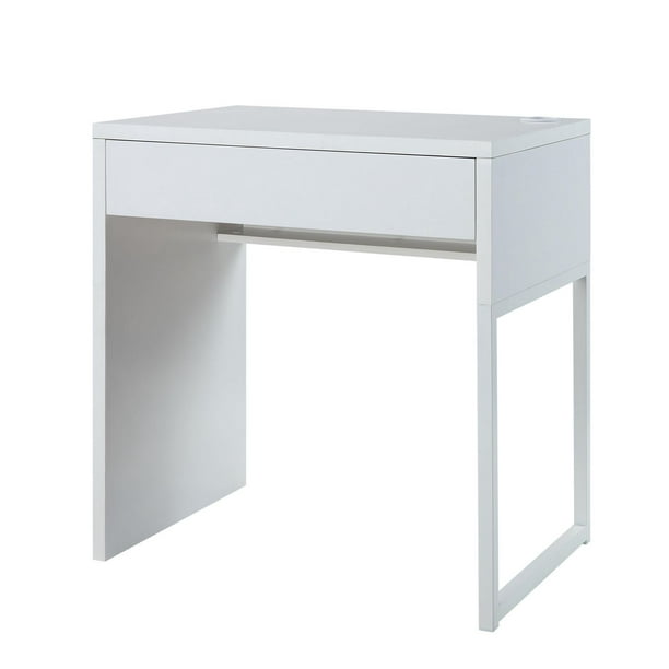 JL-02078 Computer Desk, 29" Wide, White, 1 Storage Drawer