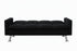 BOL "CATHERINE" Black,  75" Wide, Klick Klack, Fabric, Chrome Legs, Folds Flat as a Sleeper