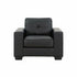 MZ-LISA Armchair, Black, Faux Leather