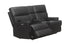 MZ-ETHOS Power Recliner, Black, Love Seat, Faux Leather, Drink Holders