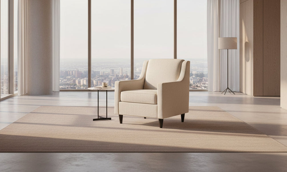 REL "MAYA" Armchair, Many Fabric and Colour Choices, Canadian Made