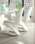 MZ-MANHATTAN Dining Chair, White, Faux Leather, Chrome Frame, CLEARANCE